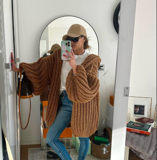 Puffy Oversized Cardigan