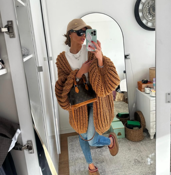 Puffy Oversized Cardigan