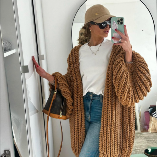 Puffy Oversized Cardigan
